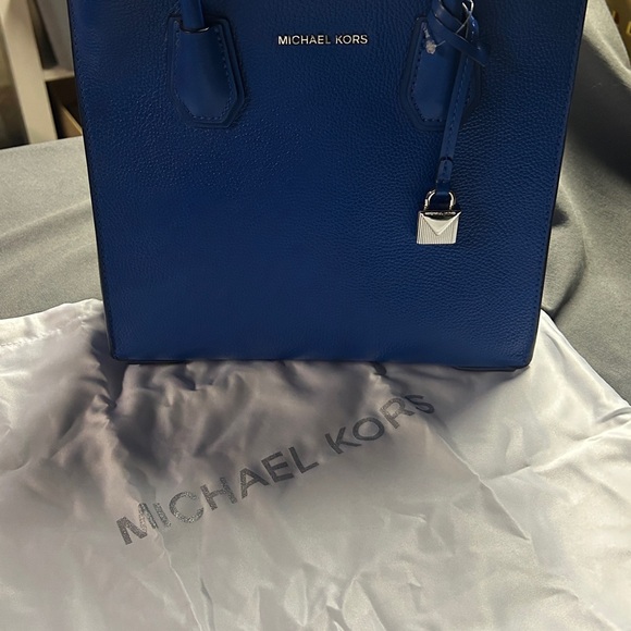 Michael Kors small mercer cross body bag Royal Blue Satchel